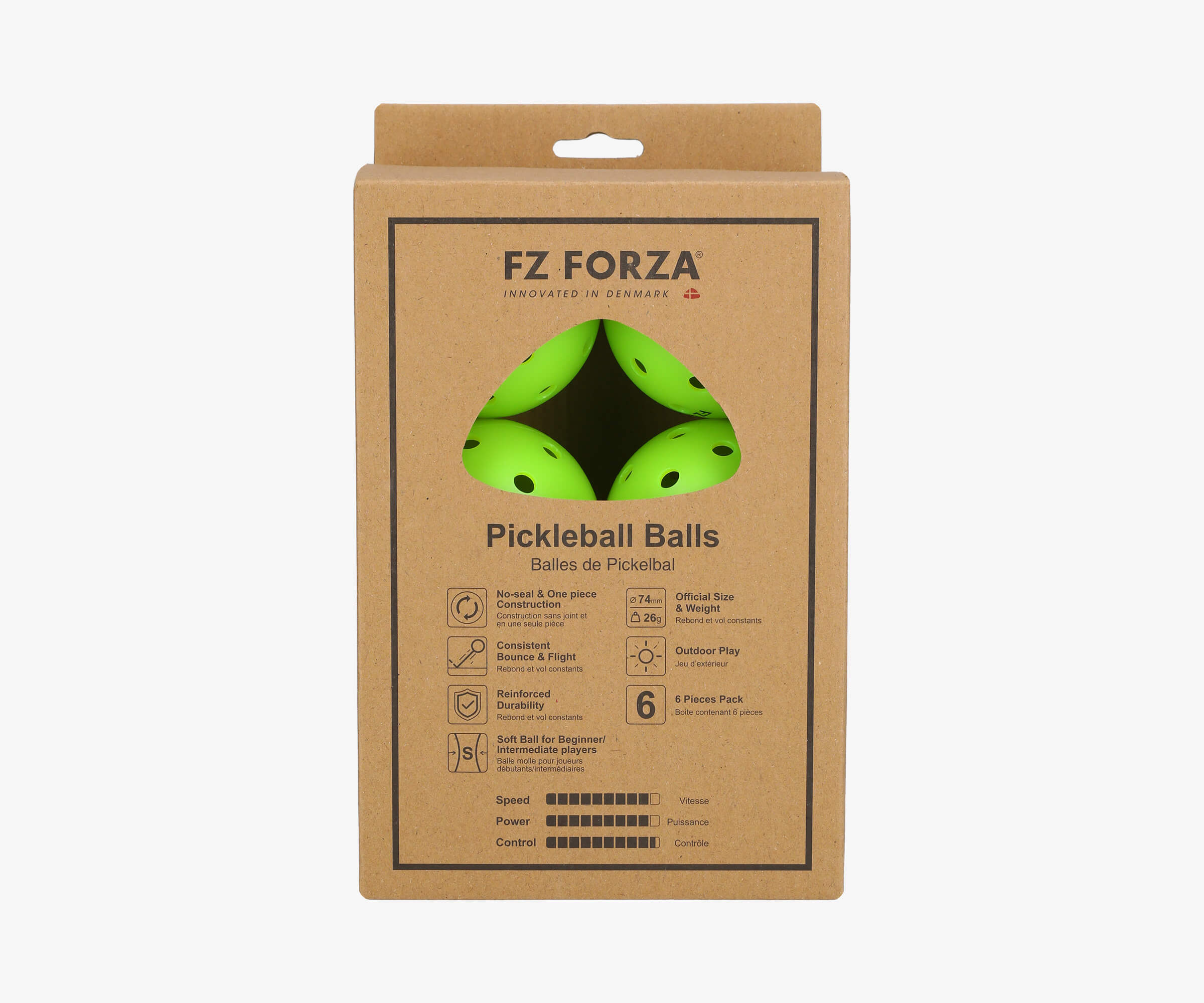 FZ PICKLEBALL 40S - 6 PCS.